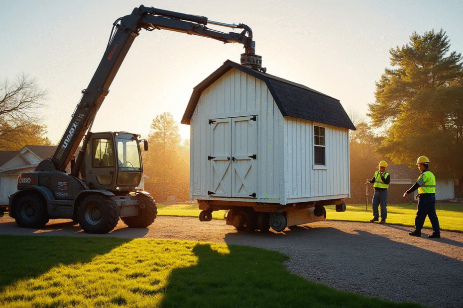 moving storage shed